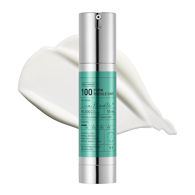 VT COSMETICS PDRN Reedle Shot 100, Spicule Microneedling Serum, Vegan PDRN, Centella Asiatica, Hyaluronic Acid, Exfoliating & Plumping for Glass Skin, Korean Liquid Skin Booster 1.69 Fl Oz (50ml)