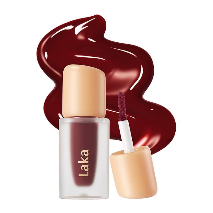 Laka Fruity Glam Lip Tint Mini Best Sellers, #120 Caffeine Rose, #121 Ash Nut, #108 Salty, #103 Humming