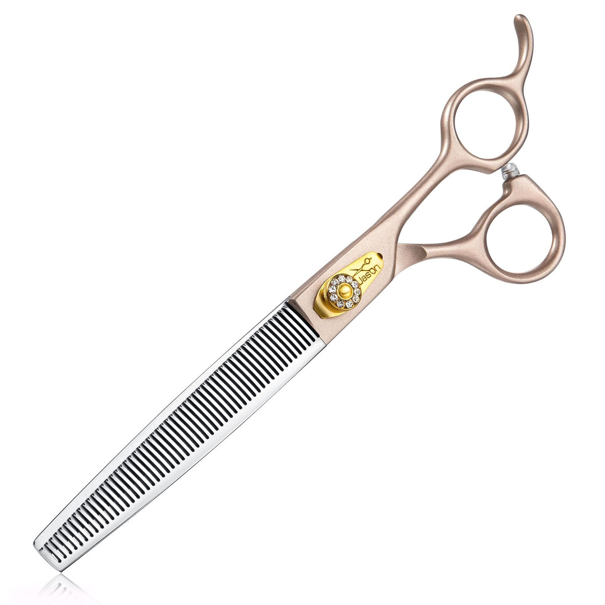 JASON Curved Dog Grooming Scissors - 7.5" Professional Pet Shears Ergonomic