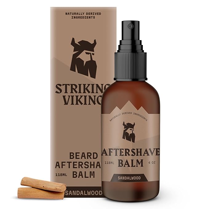 Striking Viking Aftershave Balm - 4 Fl Oz, Sandalwood Scent