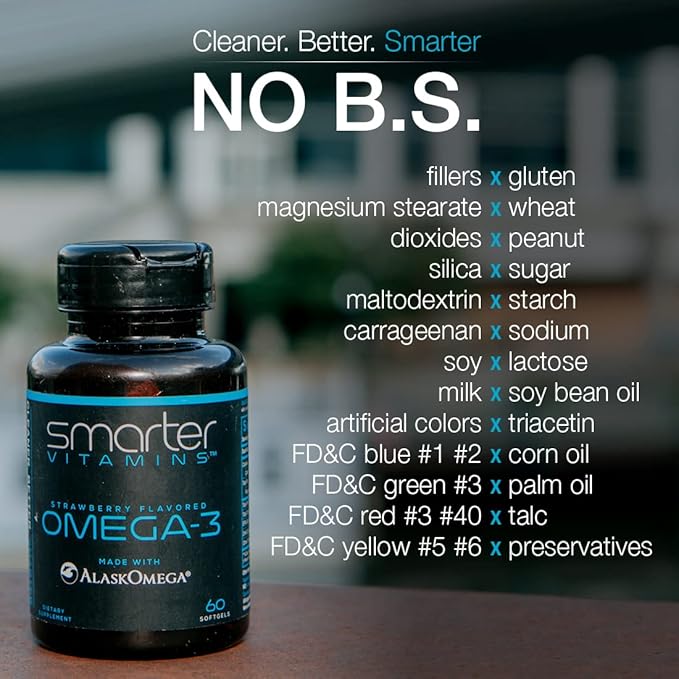 2 Pack Omega-3 Fish Oil, 800mg EPA & 600mg DHA, Burpless, 120 Softgels