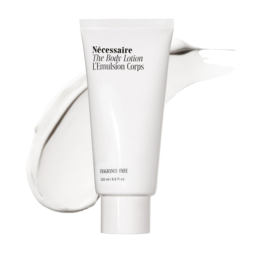 Nécessaire The Body Lotion Fragrance-Free - Multi-Peptide Moisturizer - Firming Body Lotion for Women + Men. 2.5% Niacinamide. Non-Comedogenic + Hypoallergenic for Sensitive Skin– 200 ml/6.8 fl oz