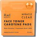 Rael Miracle Clear Toner Pads for Face, Dual Exfoliating & Soothing (70 Ct)
