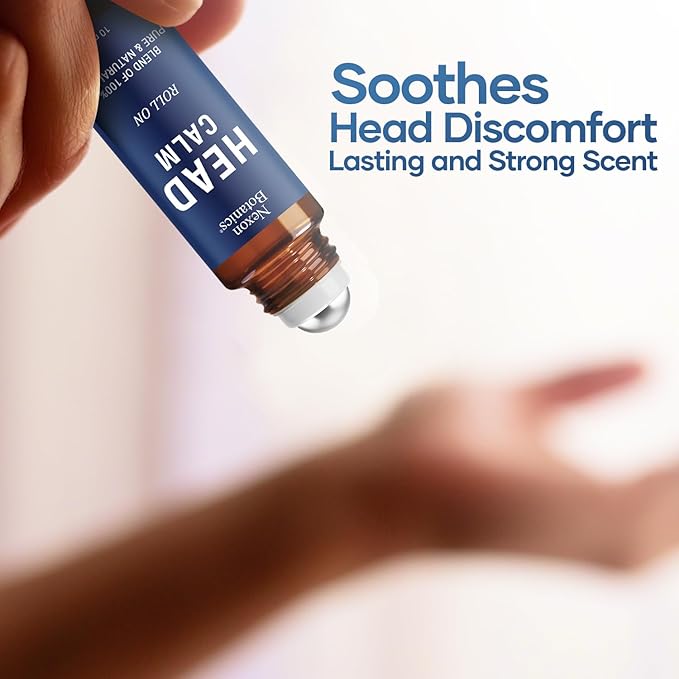 Head Calm Essential Oil Roll-On 10 ml for Migraine & Headache Relief