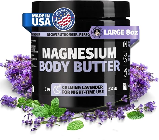 Coach Soak Nighttime Magnesium Body Butter - 8 oz, Lavender
