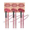 Hxssll 12 Colors Matte Lip Liner Pencil – Long Lasting Waterproof Lip Liner, Smudge Proof Transfer Proof Lip Pencil, High Pigment Lip Makeup for Defining & Filling Lips (A2-set:03+11+12, 3PCS)