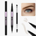 LAVONE Eyebrow Pen with 3 Tip Microblading Eyebrow Pencil and Ultra-Precise Brow Pencil, Dual-ended Eyebrow Brush - Soft Brown 05