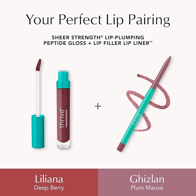 Thrive Causemetics Lip Filler Plumping Lip Liner, Plum Mauve Shade