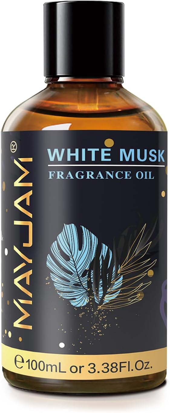 MAYJAM White Musk Fragrance Oil for Diffusers for Home, 100ML/3.38FL.OZ