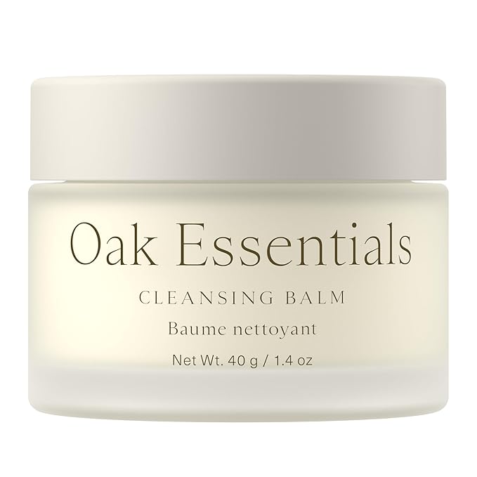 Oak Essentials Cleansing Balm, Balm-to-Oil Makeup Remover, 1.4oz