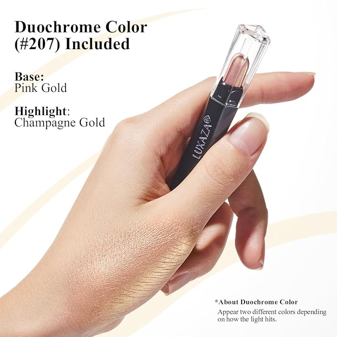 LUXAZA 3PCS Cream Eyeshadow Stick,Pro Longwear Eyeshadow Sticks Pencils Crayon-Neon Color