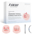 Reieset Titanium Alloy Ingrown Toenail Treatment, Nail Tools, and Ingrown Toenail Removal Kit Specially Designed for Curved Nail Repair and Ingrown Toenail Corrector (0.59/0.67in)