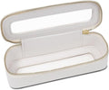 FFpaw Clear Makeup Bag, Small Makeup Bag TSA Approved Toiletry Bag Cosmetic Travel Bag Cute Makeup Bag Organizer Makeup Case Pouch Car Essentials for Women Men (Slim White)
