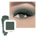 FeiCuiYun Matte Singe Eye Shadow Palette Makeup, Matte Forest Green Monochrome Eyeshadow For Old Women, Mini Singe Pressed Pigmented Waterproof Sombras Para Ojos, Vegan, Talc, Paraben&Cruelty Free, 16