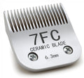 Docal 7FC Silver Detachable Clipper Ceramic Blades, Dog Grooming Clipper Replacement Blades Compatible with Dog Clippers, KM Series Clippers, Most A5, Size-7FC, 1/8-Inch Cut Length (3.2mm)
