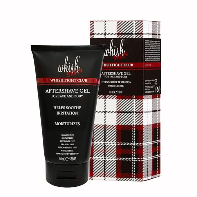 Whish Men's Aftershave Gel with Cooling Formula for Post-Shave Relief