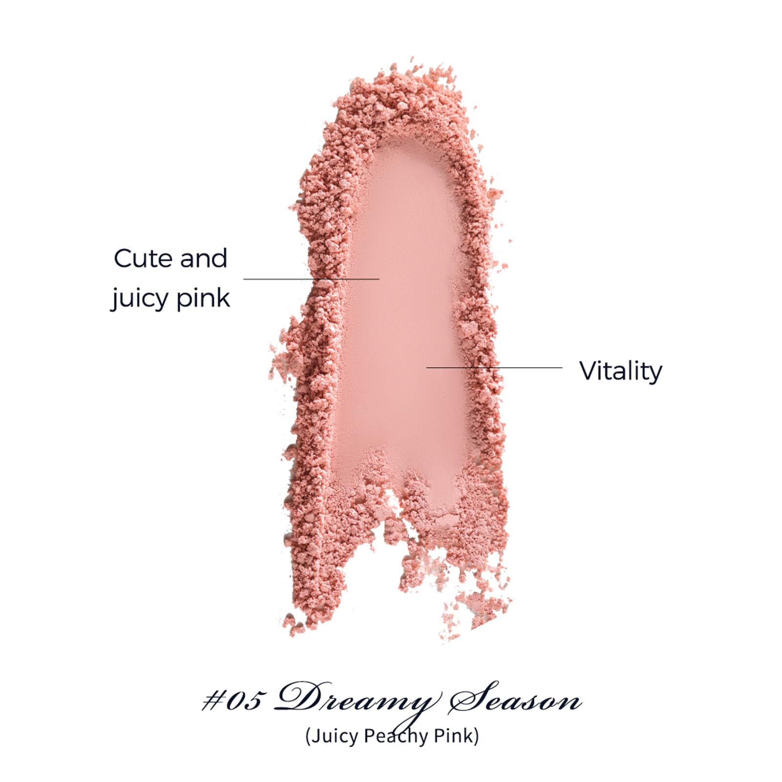 Flower Knows Swan Ballet Embossed Blush,Warm Peachy Pink Matte Powder Blush for Cheeks,Buildable & Blendable Face Makeup,Soft Long-Lasting Cute Make Up for Women & Girls,0.17 Oz(05 Dreamy Season)