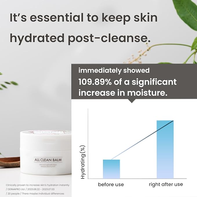 HEIMISH All Clean Balm, Cleansing Balm, Waterproof Eye Makeup Remover, Oil Cleanser, Face Wash, Double Facial Cleanse, Vegan, For All Skin Types, Korean Skincare, 4.0 fl oz / 120ml