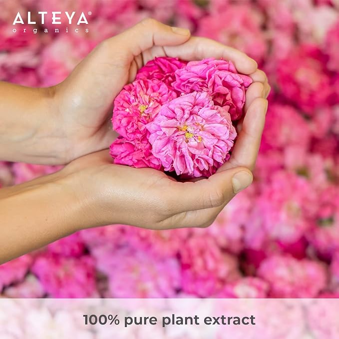 Alteya Organics Rose Water USDA Organic Facial Toner 6.8 Fl Oz Miron Glass