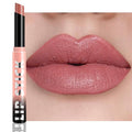 QIDSTERS Matte Lipstick Crayon for Women, Pink Nude Lip Stick Pencil 24 Hour Long Lasting Waterproof, Non-Drying Hydrating Formula Lip Gloss Makeup, Vegan & Cruelty-Free, 01