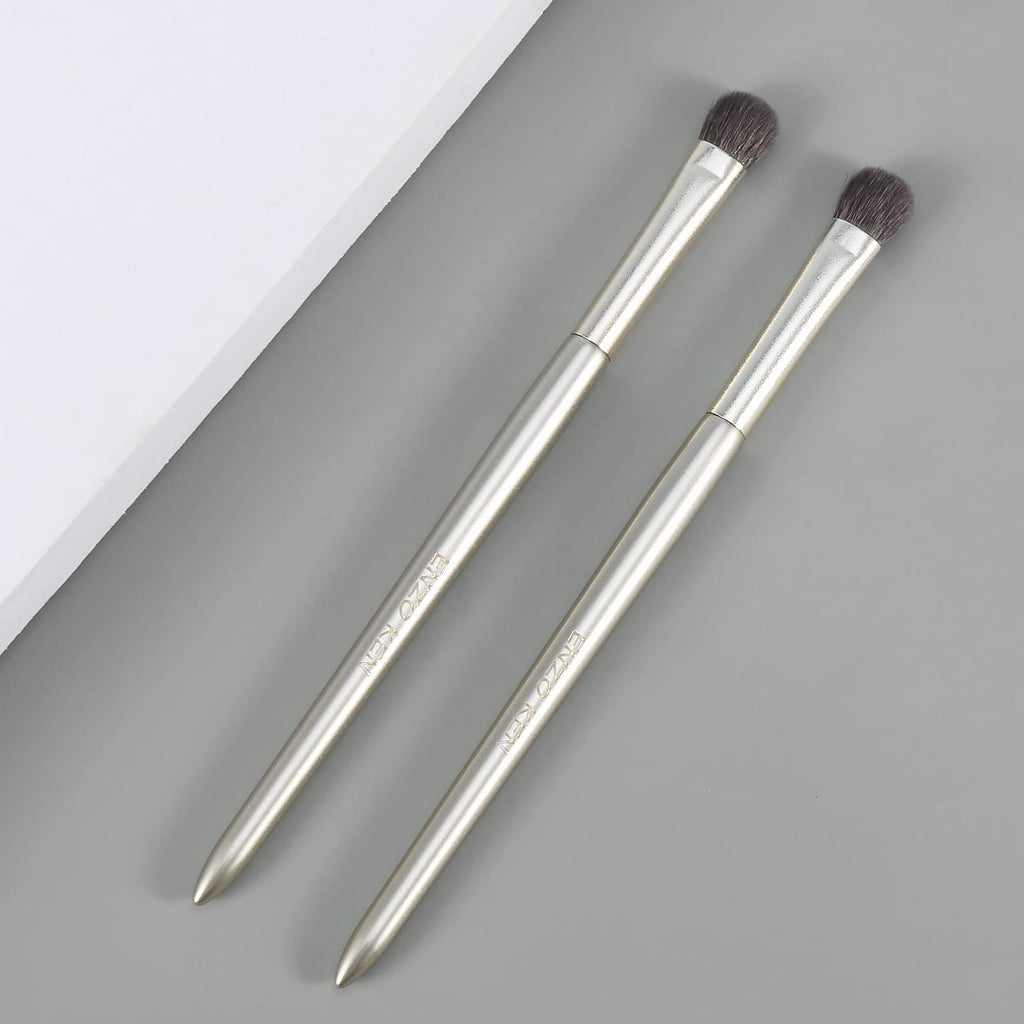 ENZO KEN Natural Goat Hair Eye Shadow Brush, Large Smudge Eyeshadow Brush, Shader Eye Shadow Brushes, Eye Shader Brush, Single Eyeshadow Brushes, Eyeshadow Blending Brush, Single Makeup Brushes. E203L