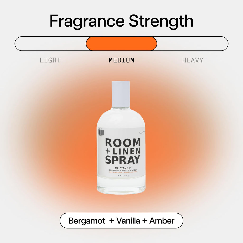 DedCool, Room + Linen Spray, 01 Taunt, Essential Oil Infused, 3 fl oz