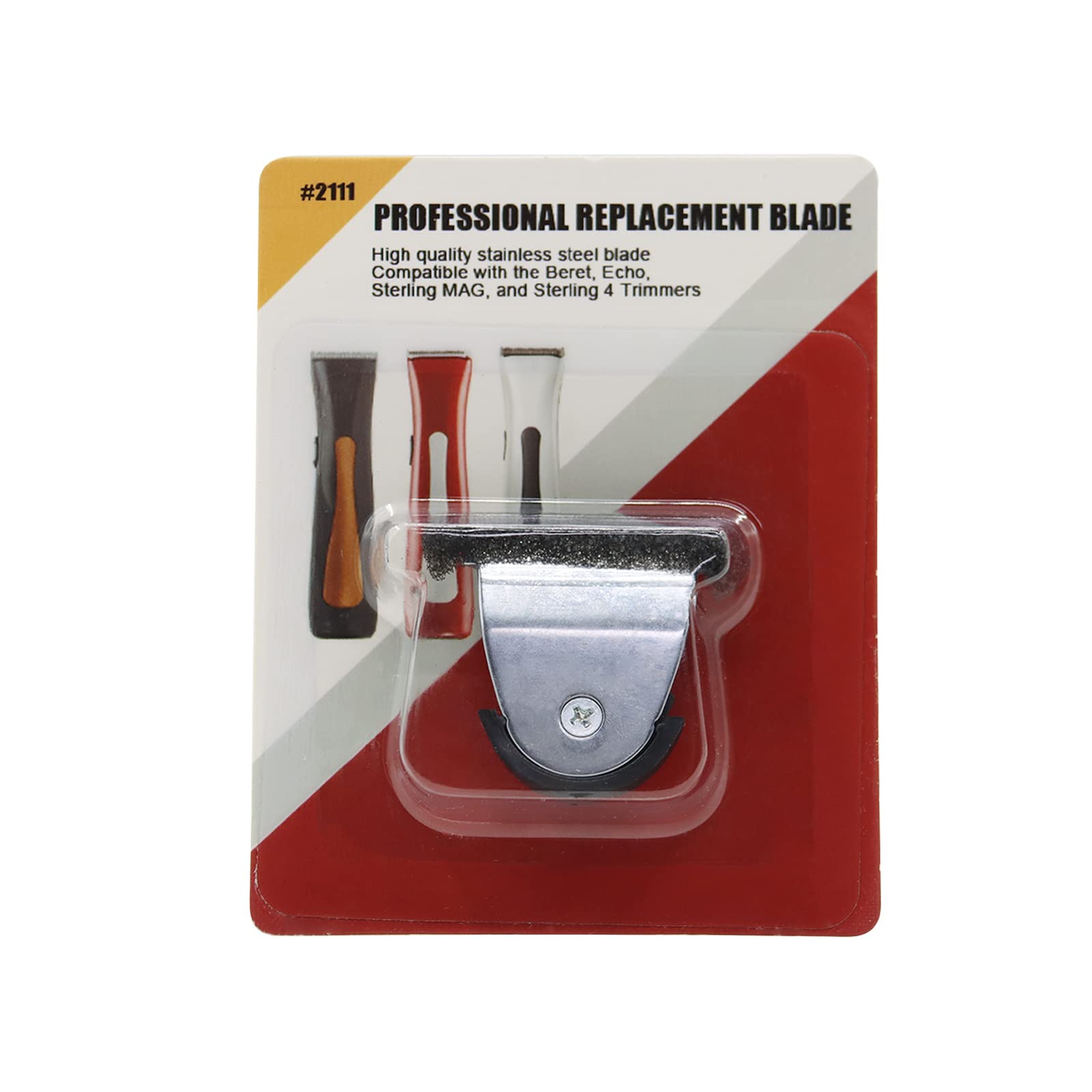 2 Pack Professional Detachable Hair Clipper Replacement Blades #2111 Blade Compatible with Wahl Mag Trimmers 8841/8143 /8700- Fits Professional Barbers and Stylists