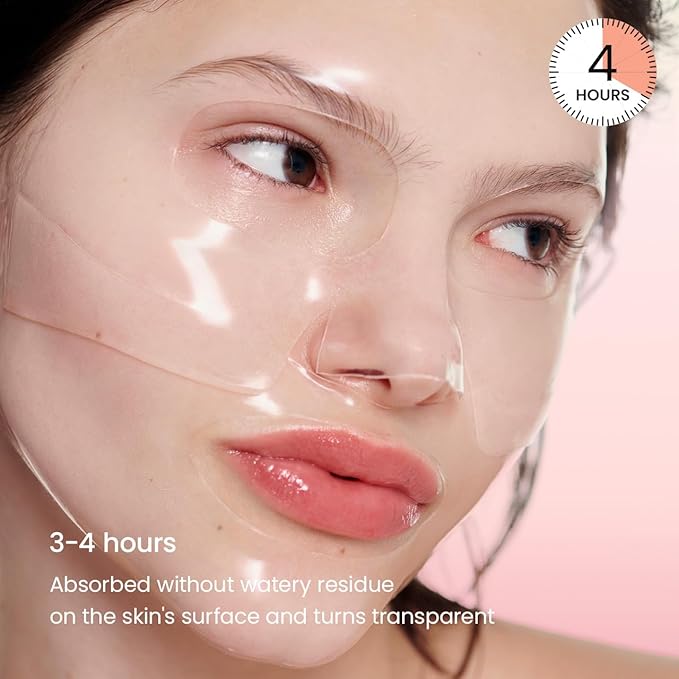 BIODANCE Bio-Collagen Real Deep Mask, Hydrating Overnight Hydrogel Face Mask, Pore Minimizing, Plumping, Elasticity Improvement, Korean Skin Care, Self Care Gifts for Women | 1.19oz(34g) x 16ea