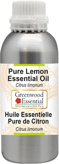 Greenwood Essential Pure Lemon Essential Oil (Citrus limonum) Steam Distilled 300ml (10.1 oz)