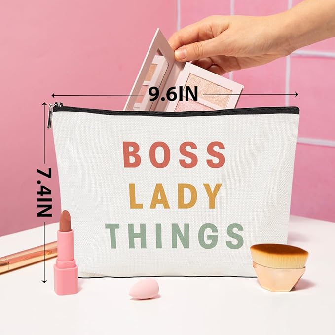 Boss Lady Gifts for Women Boss Gifts Makeup Bag Leadership Gift for Manager