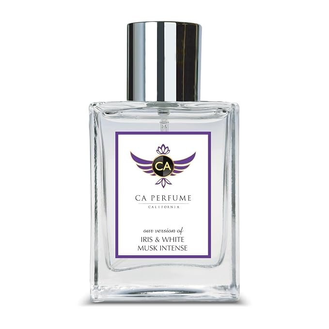 CA Perfume Impression of Iris & White Musk Intense for Women Floral Woody Musk Fragrance Long Lasting Perfumes for Women Eau De Parfum 1.7 Fl Oz 50ml