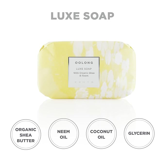 Zents Triple-Milled Luxe Bar Soap (Oolong Fragrance) 5.7 oz