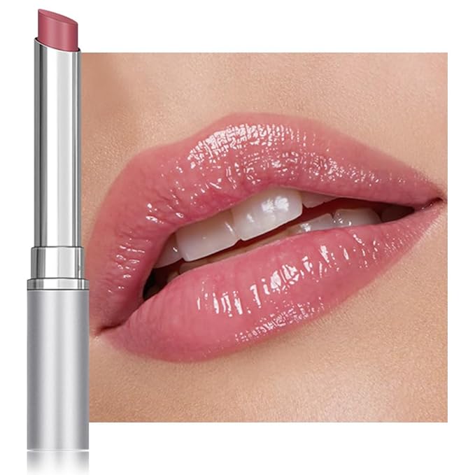 QIDSTERS Dusty Pink Honey Lipstick Tinted Lip Balm, Sheer Hydrating Lip Stain for All Skin Tones, Natural Lightweight Lips Gloss Makeup for Women, Vegan & Cruelty-Free,01