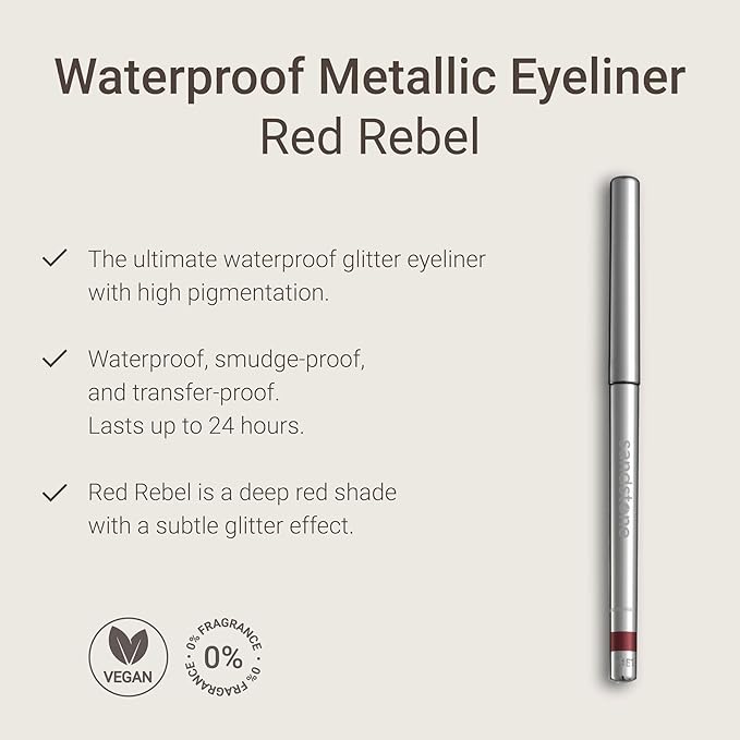 Sandstone Scandinavia Hypoallergenic Waterproof Eyeliner Pencil (Red Rebel)