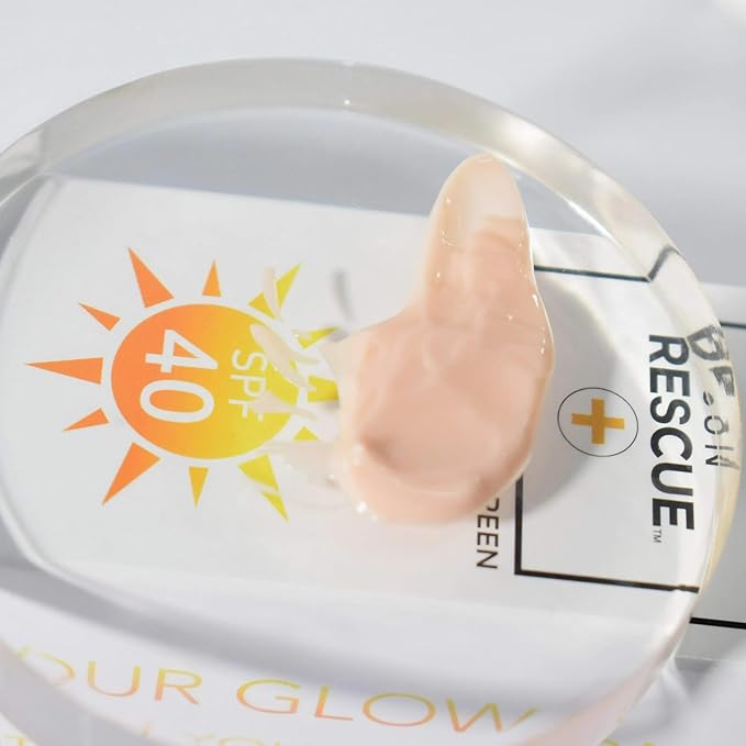 Sun Rescue SPF 40 Tinted Moisturizer -Face & Body, 2-Pack | Collagen + Vitamin C Broad Spectrum UVA/UVB Protection | Hydrating Sheer Tint for Healthy, Radiant Skin | 2 x 80ml