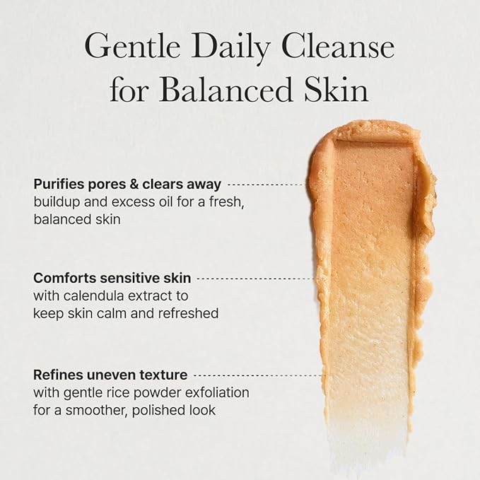 ARENCIA Calendula Rice Mochi Fresh Cleanser - Moisturizing & Deep-Cleansing (4.23oz)