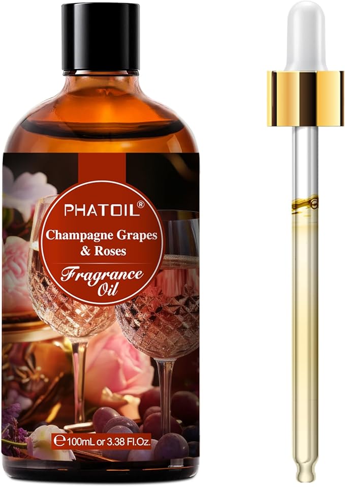 Champagne Grapes Roses Fragrance Oil for Diffuser Aromatherapy 3.38FL.OZ