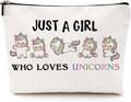 CQM Unicorn Gifts Makeup Bag Stuff Unicorn Cosmetic Bag Toiletry Bag Zipper Pouch for Women Girls Female Sister Daughter Friend Lover Birthday Graduation Friendship
