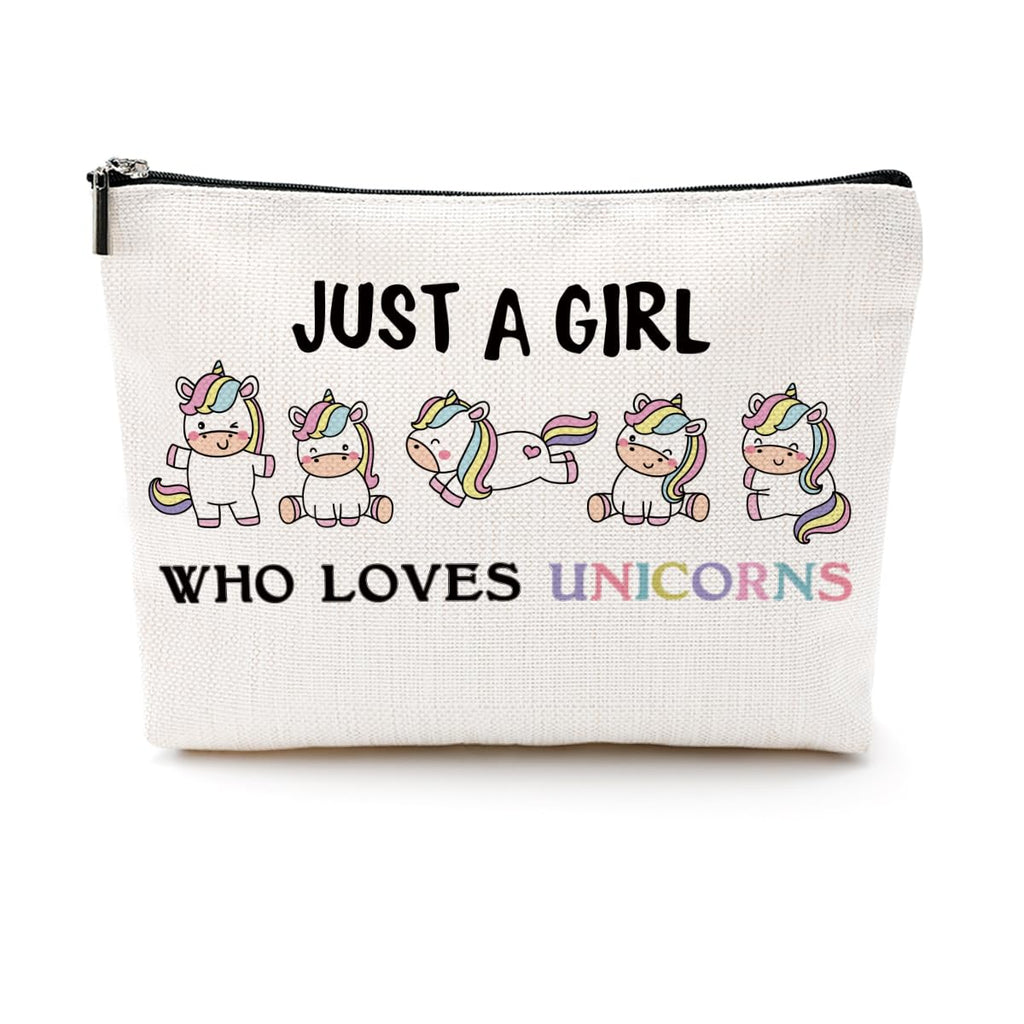 CQM Unicorn Gifts Makeup Bag Stuff Unicorn Cosmetic Bag Toiletry Bag Zipper Pouch for Women Girls Female Sister Daughter Friend Lover Birthday Graduation Friendship