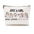CQM Unicorn Gifts Makeup Bag Stuff Unicorn Cosmetic Bag Toiletry Bag Zipper Pouch for Women Girls Female Sister Daughter Friend Lover Birthday Graduation Friendship