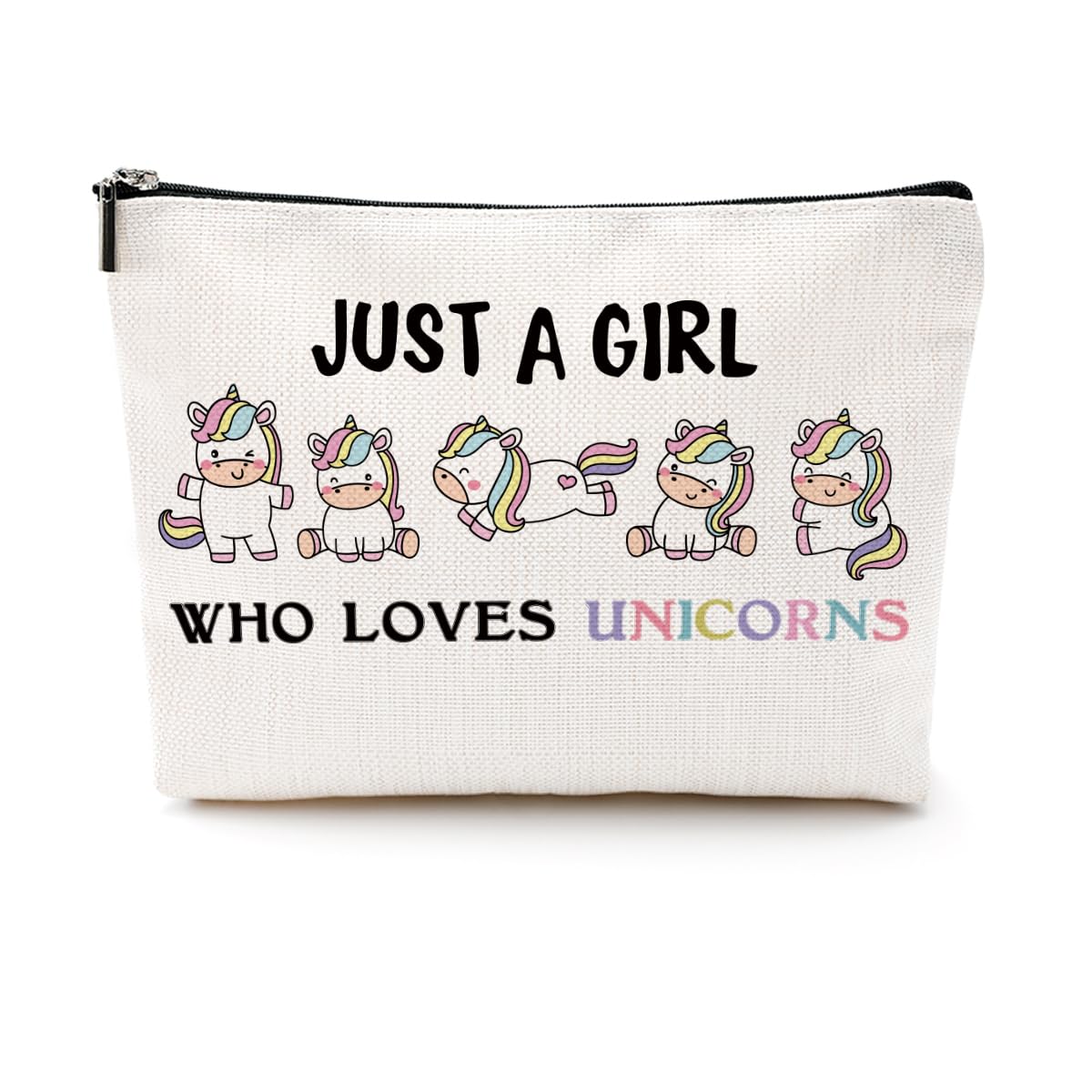 CQM Unicorn Gifts Makeup Bag Stuff Unicorn Cosmetic Bag Toiletry Bag Zipper Pouch for Women Girls Female Sister Daughter Friend Lover Birthday Graduation Friendship