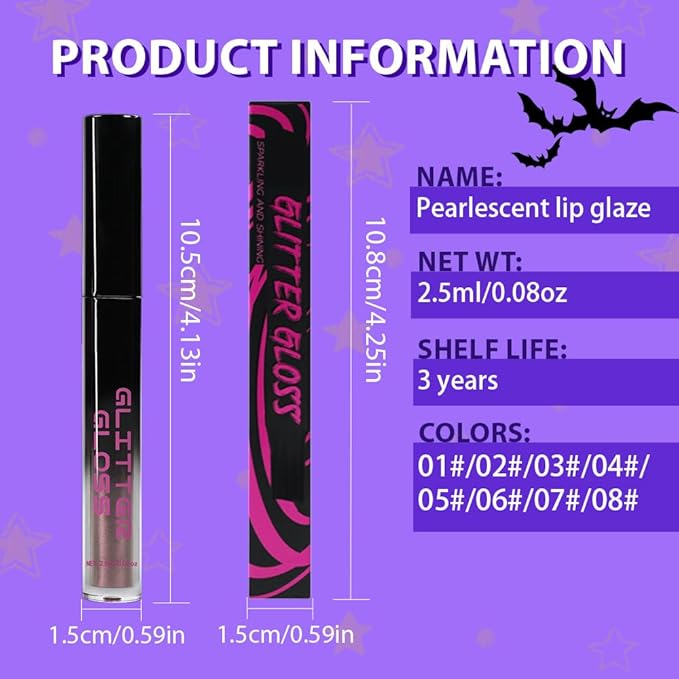 CAKAILA Taupe Metallic Lipstick for Women,Glitter Sparkling Liquid Lipstick,Long Lasting Waterproof Lightweight Comfortable Non-Drying Bold Dark Lip Gloss for Gothic Stage Makeup,Cruelty Free