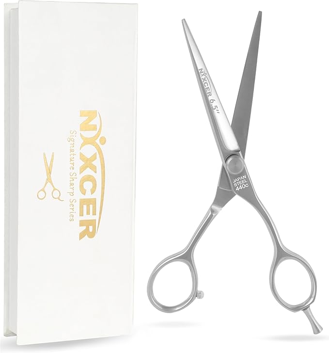 Nixcer Professional Scissors 6.5" Korean Convex Edge Blade