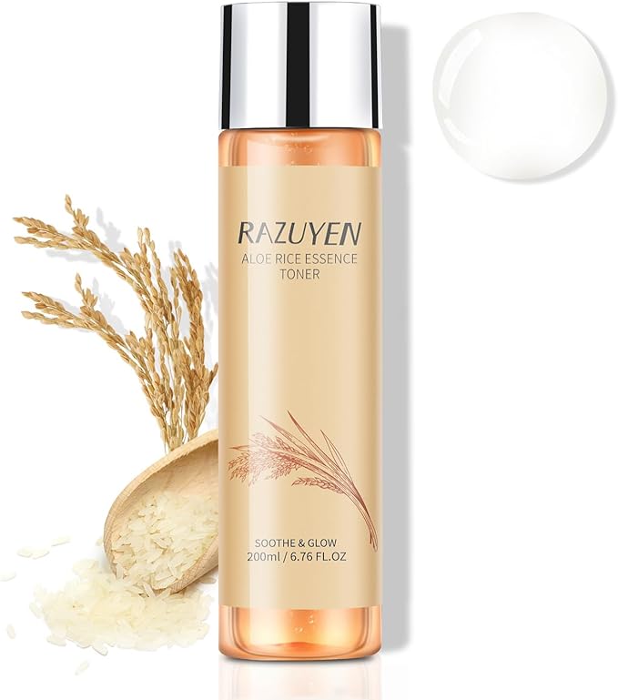 RAZUYEN Rice Toner, Milky Toner for Soothing and Glowing Skin