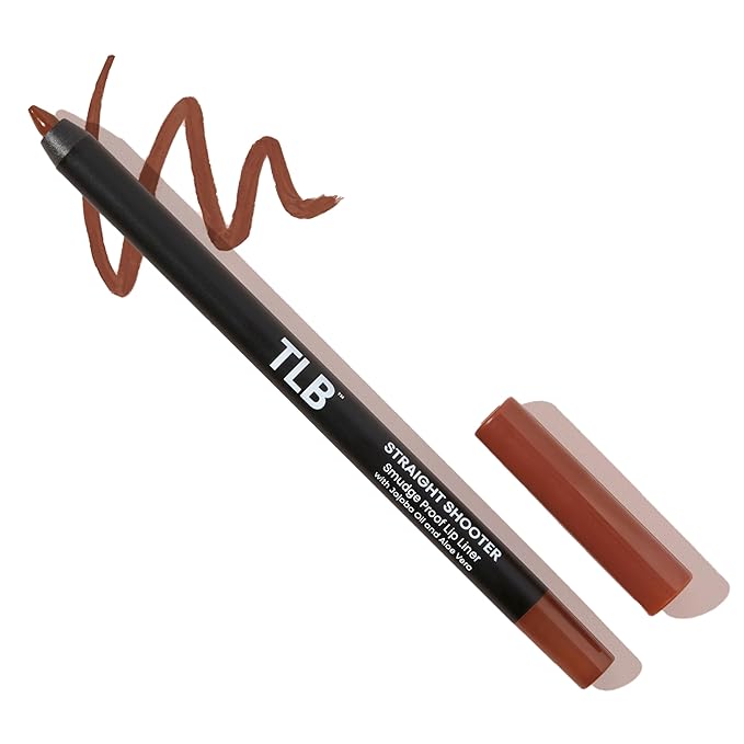The Lip Bar - Lip Liner, Straight Shooter (Medium Brown) - High Pigment & Super Creamy - Smudge Proof & Water Resistant - Jojoba Oil, Aloe Vera, Coconut Oil, Vitamin E - Vegan & Cruelty Free -.042 oz