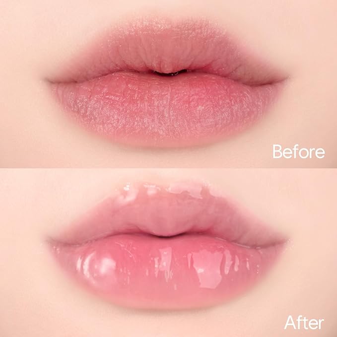 Crystal Dewy Lip Gloss | Lightweight & Non-Sticky | High-Shine & Long-Lasting | Hydrating Korean Lip Care Gloss | 0.17 oz. (03 FAIRY PINK)