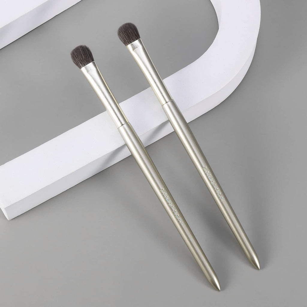 ENZO KEN Natural Goat Hair Eye Shadow Brush, Large Smudge Eyeshadow Brush, Shader Eye Shadow Brushes, Eye Shader Brush, Single Eyeshadow Brushes, Eyeshadow Blending Brush, Single Makeup Brushes. E203L