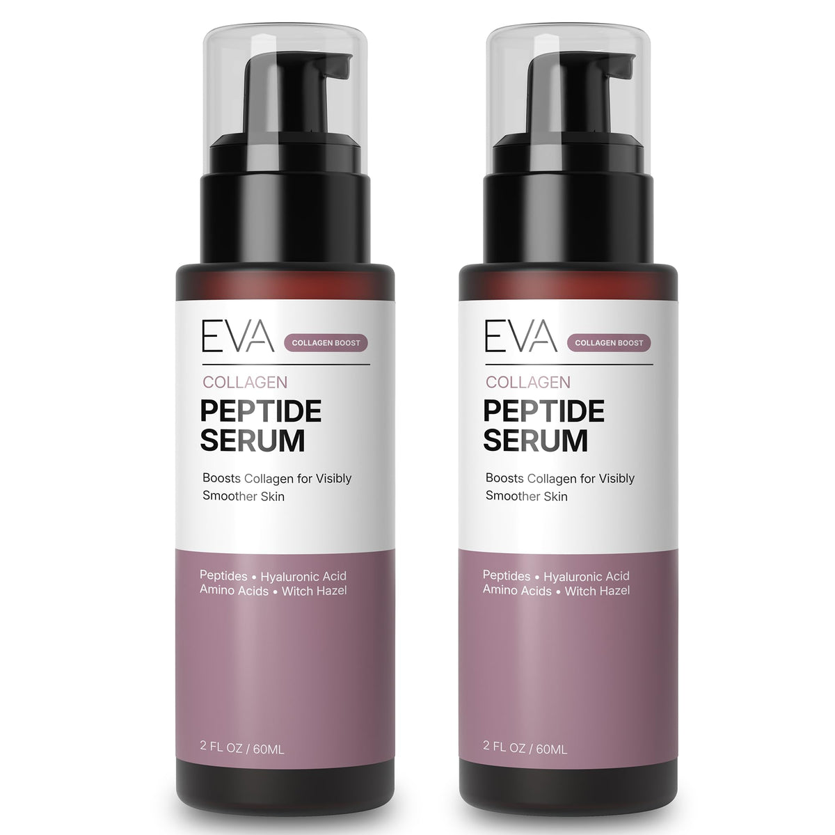Eva Naturals Collagen Peptide Serum for Face, Multi-Peptide Complex, 2 oz