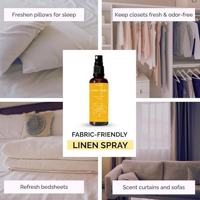 Ylang Ylang Air Freshener Spray for Room, Linen & Pillow 100ml by Aromafume