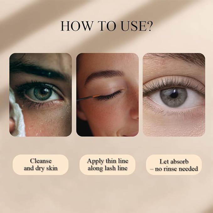 NP NATURES PHILOSOPHY Lash & Brow Conditioning Serum, Multi-Purpose Eye Makeup Base, Prostaglandin-Free Eyelash, Hypoallergenic Repair for Sensitive Dry Eyes, Contact Lens Safe, 3ml
